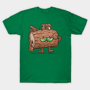 The Mustache Log T-Shirt